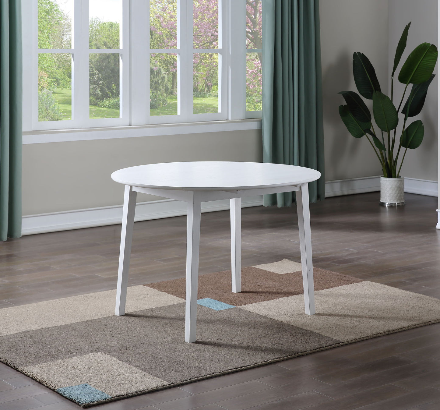 Naples - Drop Leaf Dining Table - White - Hornell Furniture Outlet