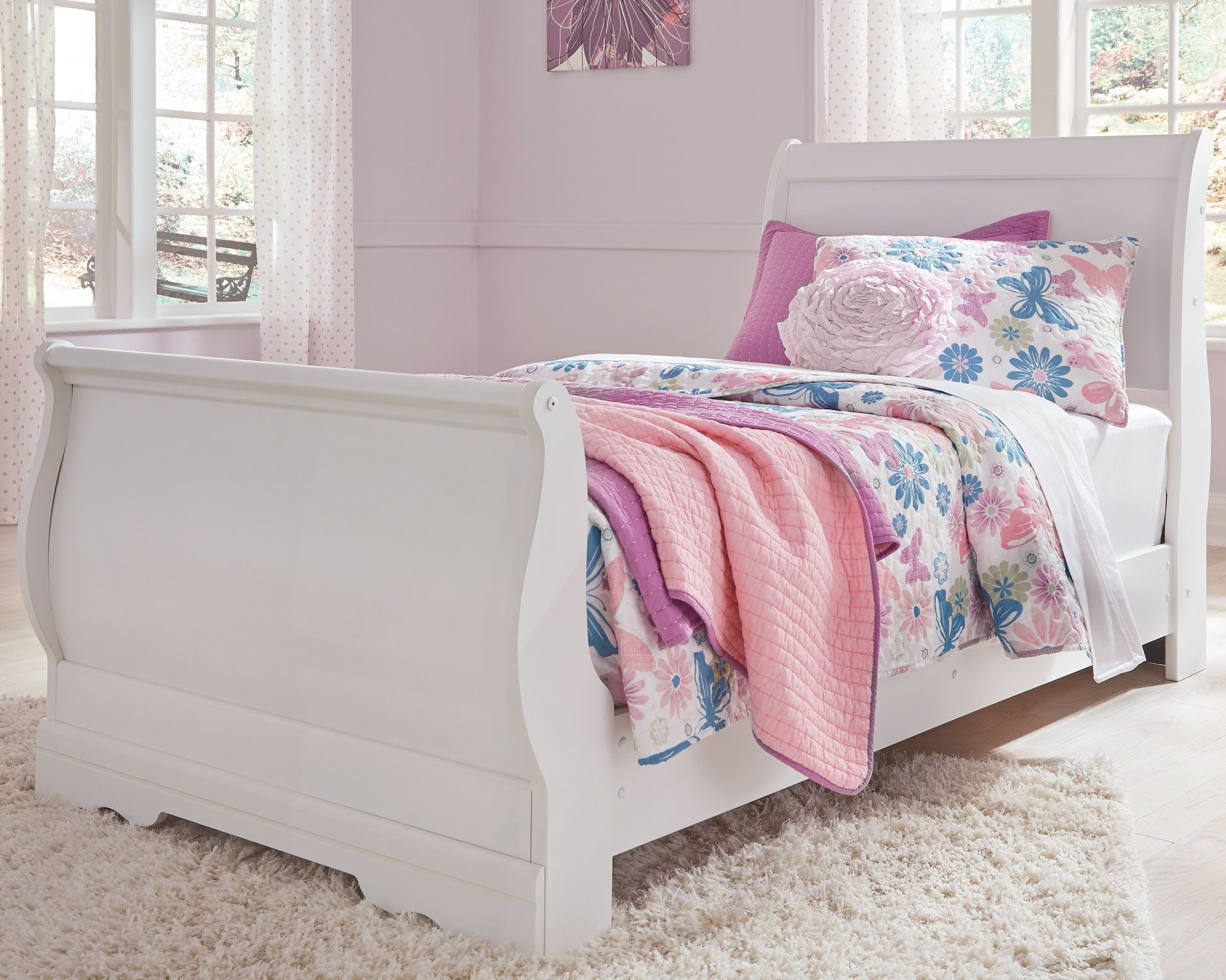 Anarasia - Kids Sleigh Bed Set - Hornell Furniture Outlet