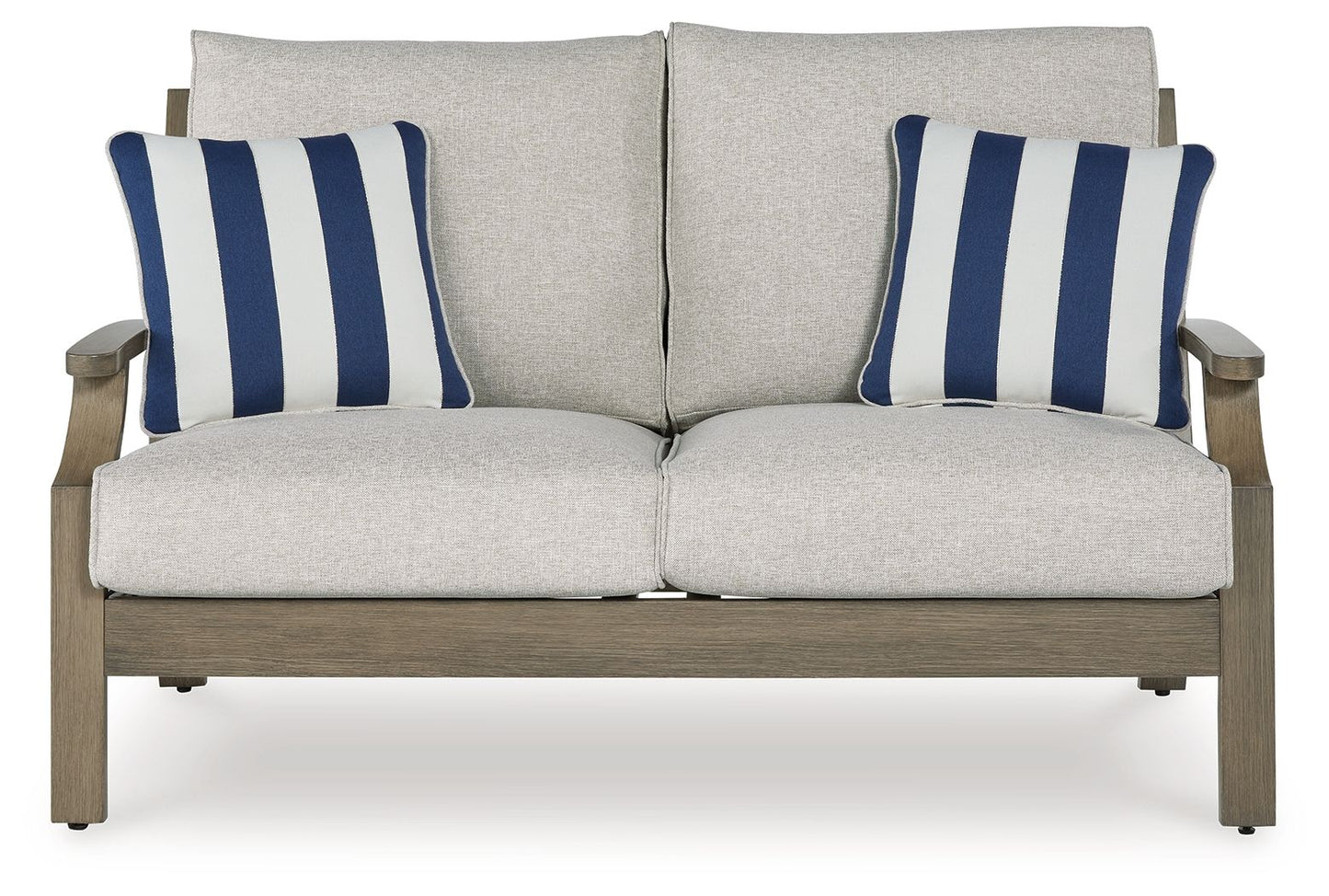 Rainier Ranch - Brown / Beige - Loveseat With Cushion - Hornell Furniture Outlet