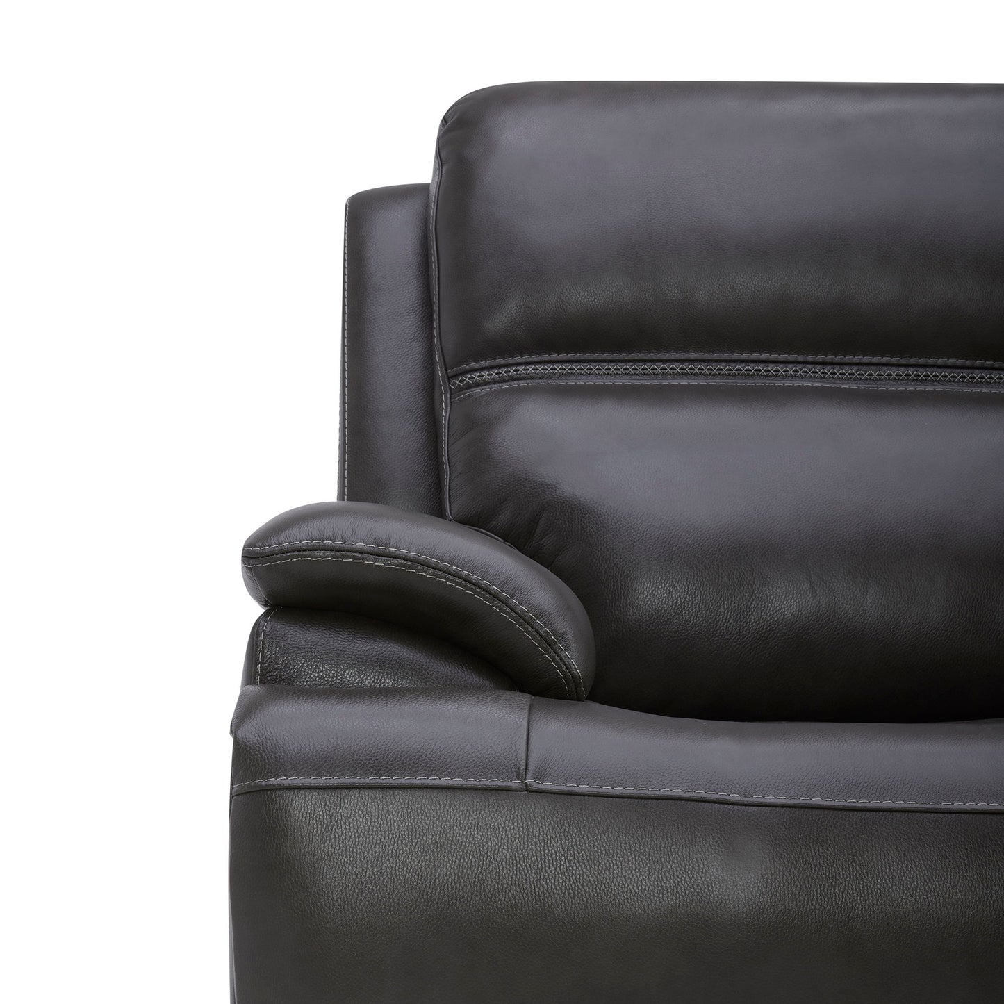 Bentley - Loveseat With Console P2 & ZG - Graphite - Hornell Furniture Outlet