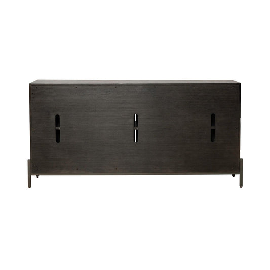 Pelicans Buff - 74" Accent TV Console - Gray - Hornell Furniture Outlet