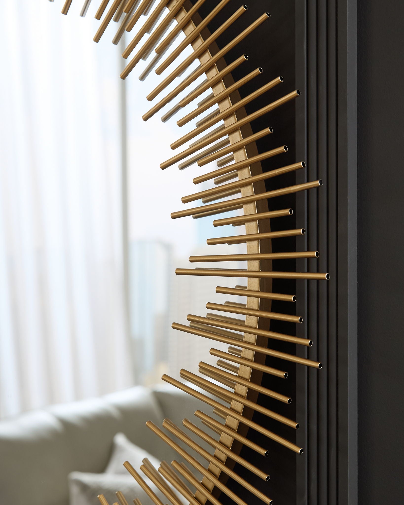 Wainport - Gold Finish - Accent Mirror - Hornell Furniture Outlet