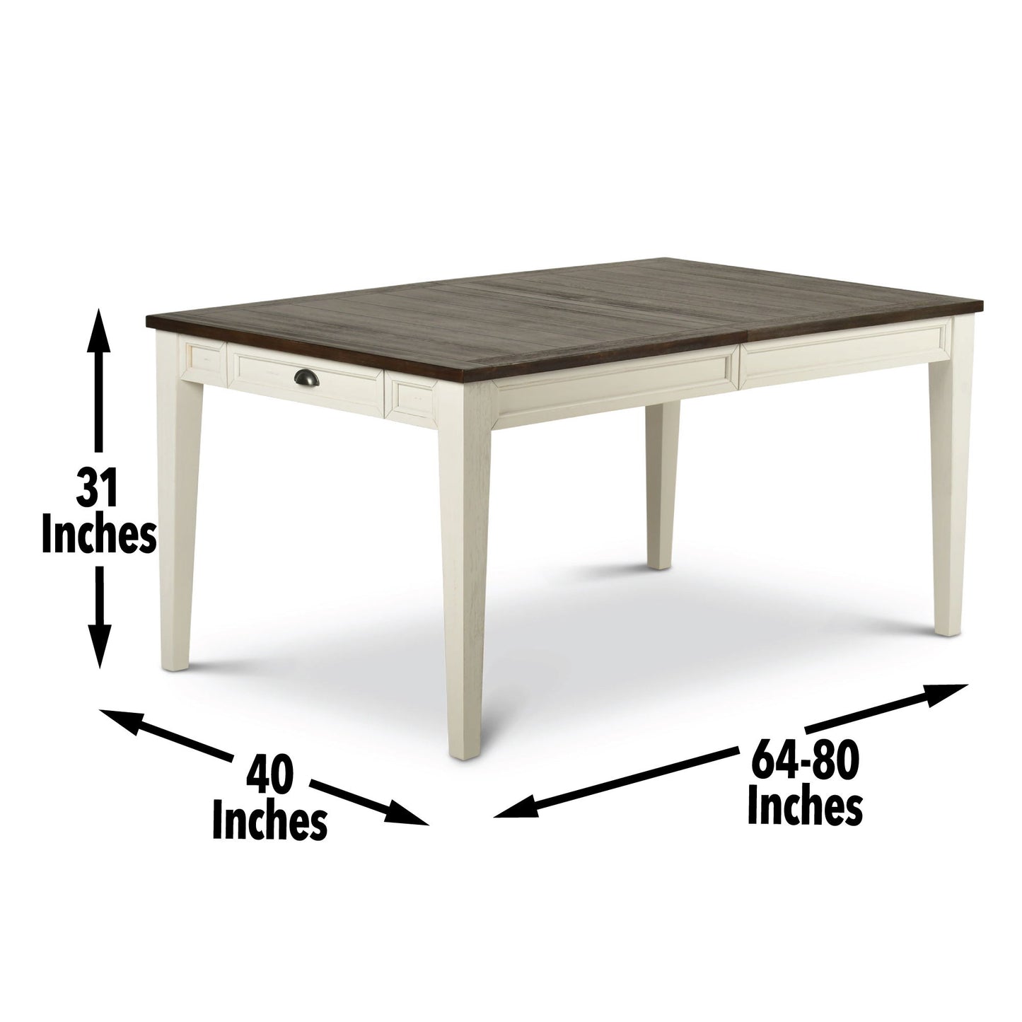 Cayla - Dining Set - Two - Tone - Hornell Furniture Outlet
