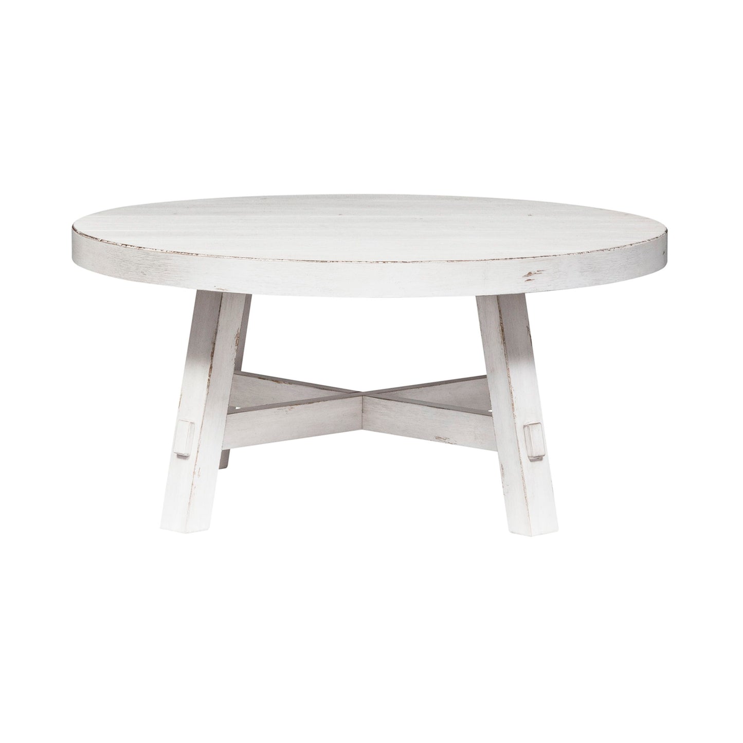 Modern Farmhouse - Splay Leg Round Cocktail Table - Hornell Furniture Outlet