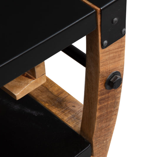 Danley - Accent Bar Trolley - Light Brown - Hornell Furniture Outlet