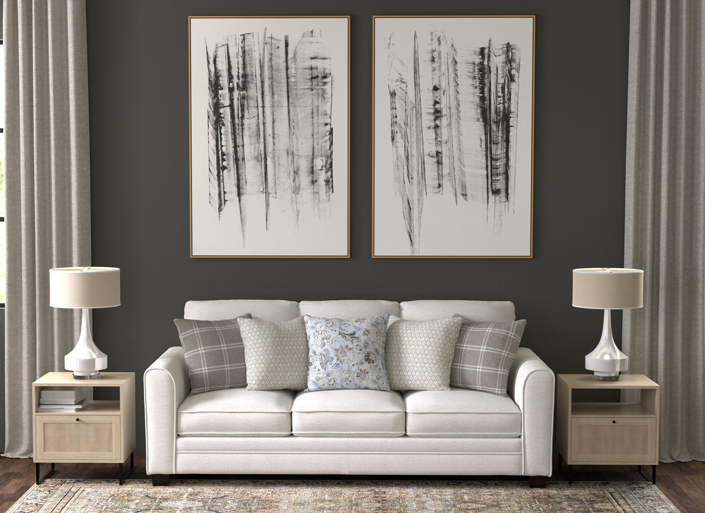 Magnolia - Sofa - Shell - Hornell Furniture Outlet