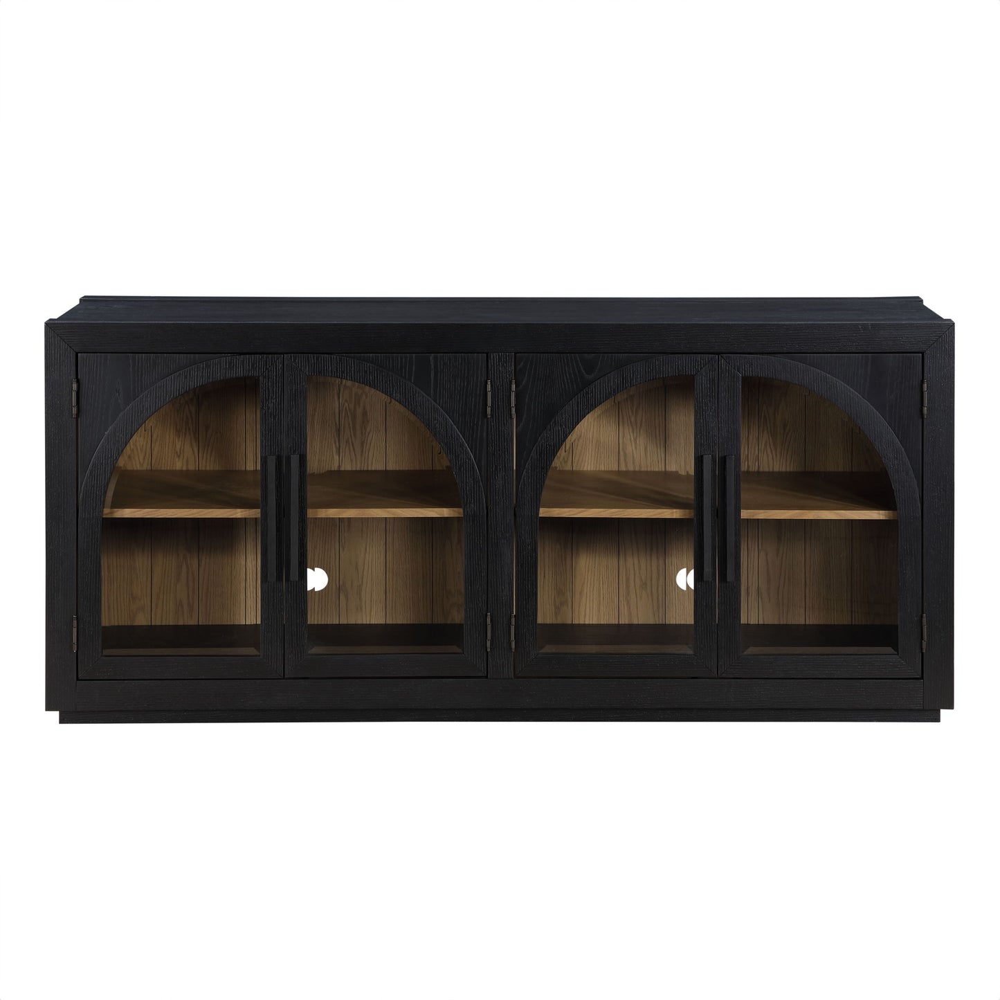 Magnolia - Cathedral Doored Server - Black - Hornell Furniture Outlet