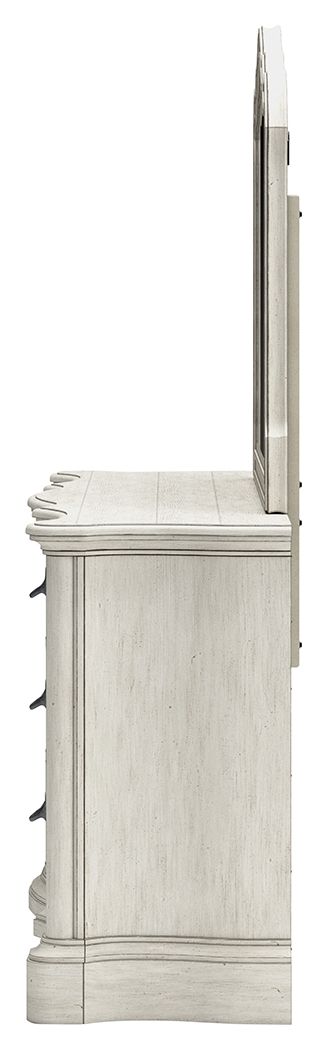 Arlendyne - Antique White - Dresser And Mirror - Hornell Furniture Outlet