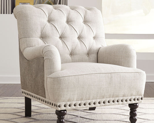 Tartonelle - Ivory / Taupe - Accent Chair - Hornell Furniture Outlet