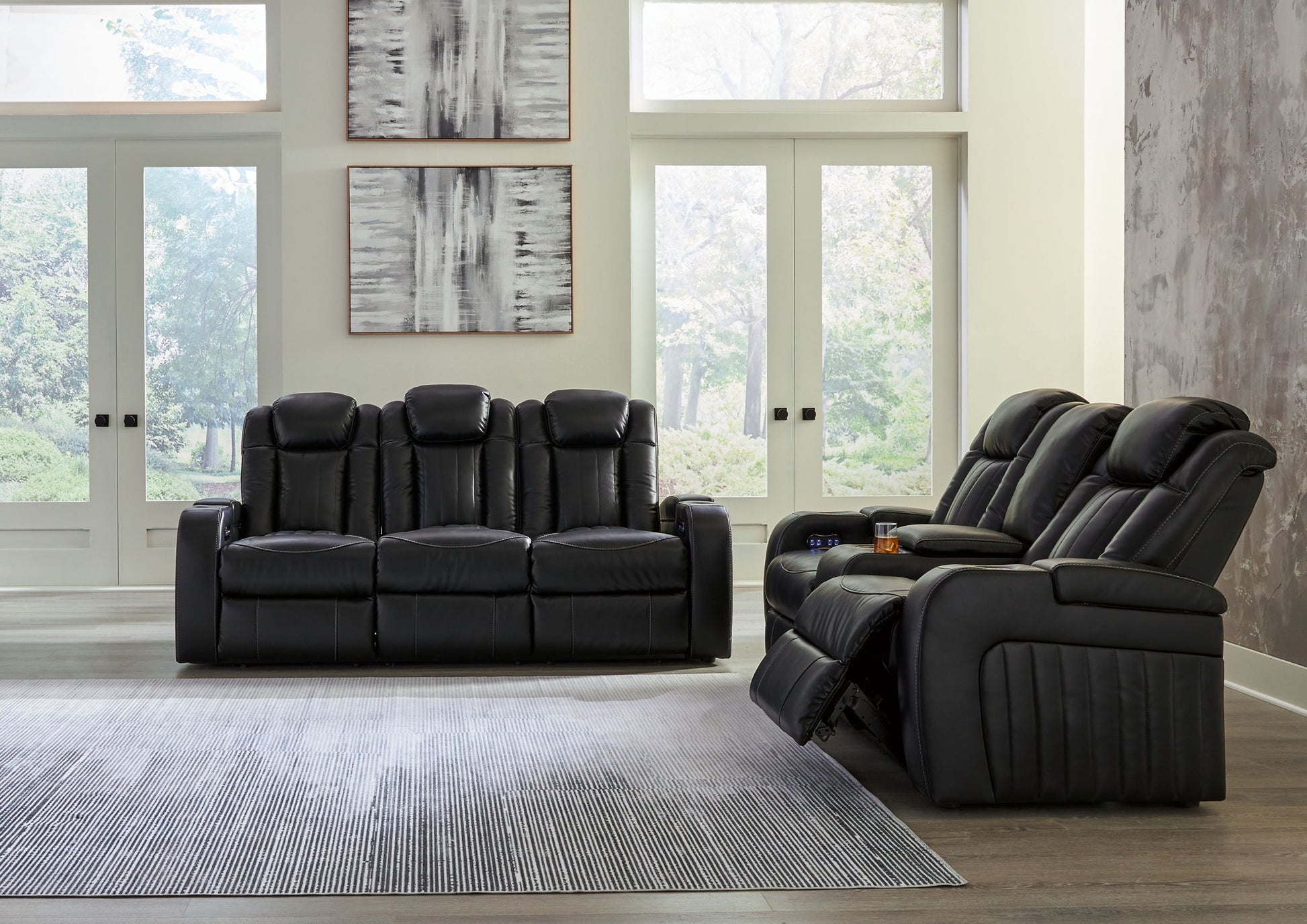 Caveman Den - Power Reclining Living Room Set - Hornell Furniture Outlet
