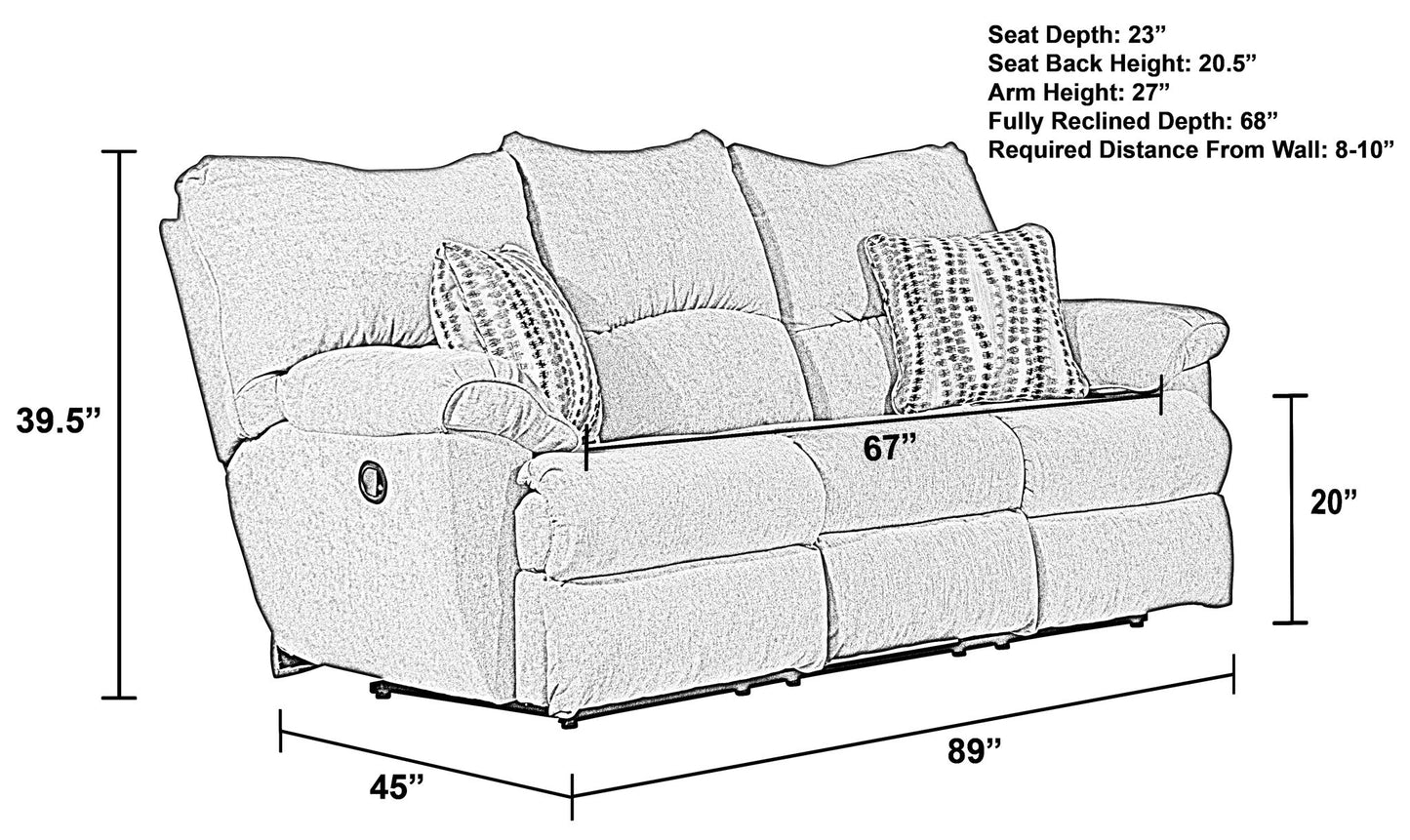 Sadler - Lay Flat Reclining Sofa - Hornell Furniture Outlet