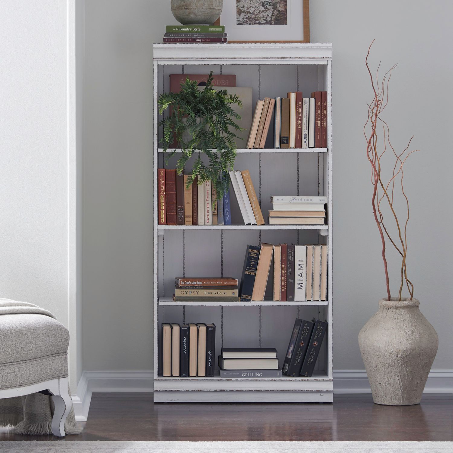 Magnolia Manor - Bookcase (RTA) - Hornell Furniture Outlet
