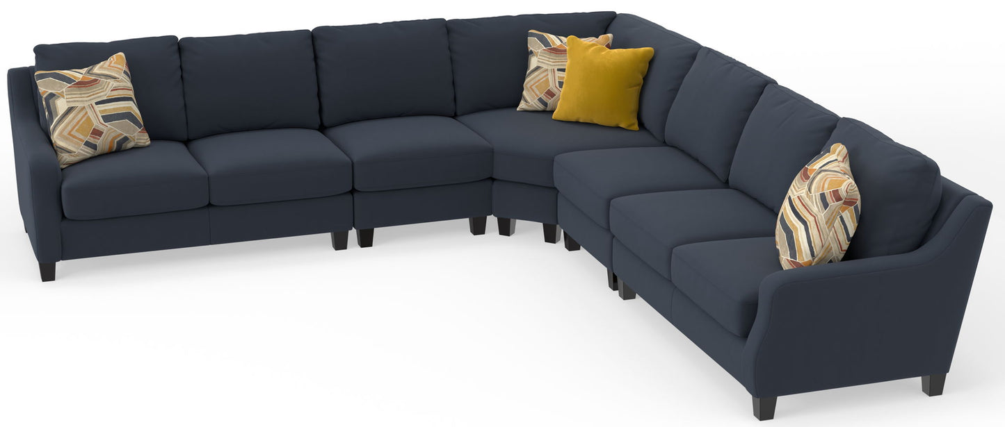 Foley - Sectional With Comfort Coil Seating And 4 Included Accent Pillows - Hornell Furniture Outlet