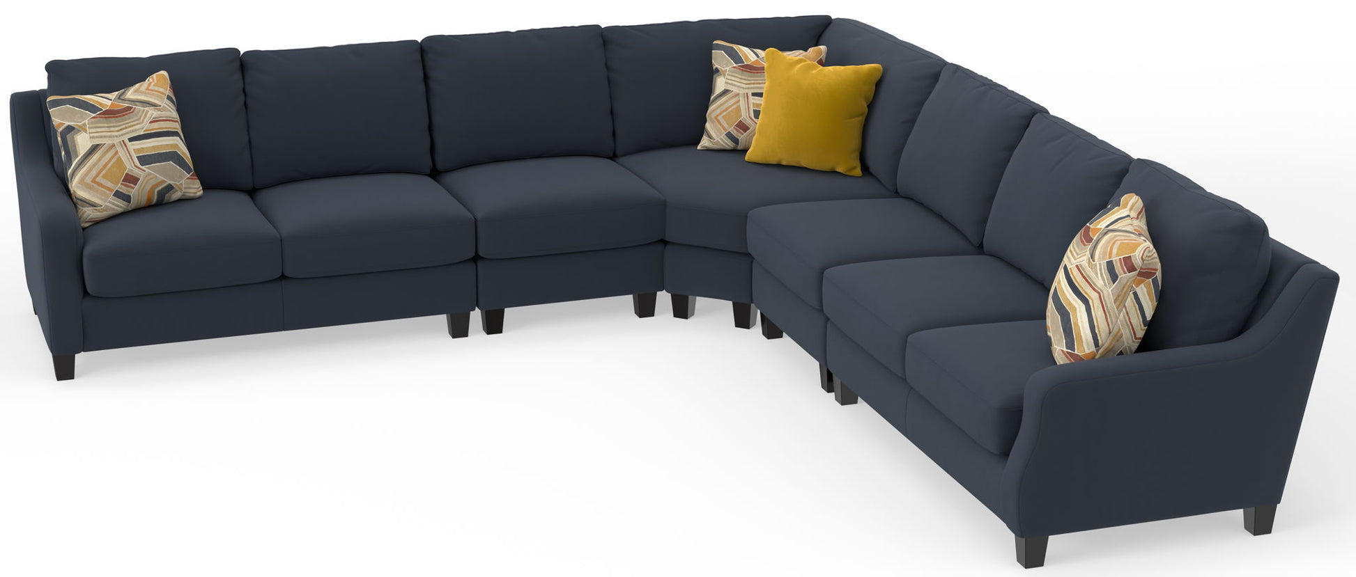 Foley - Sectional With Comfort Coil Seating And 4 Included Accent Pillows - Hornell Furniture Outlet