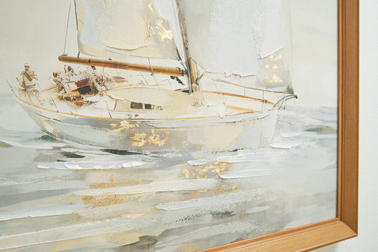 Winbrook - Gray / Tan / Gold Finish - Wall Art Set (Set of 2) - Hornell Furniture Outlet