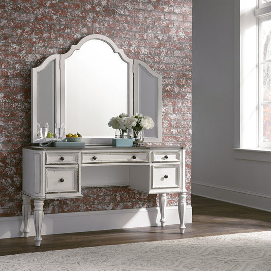 Magnolia Manor - Vanity Mirror - White - Hornell Furniture Outlet