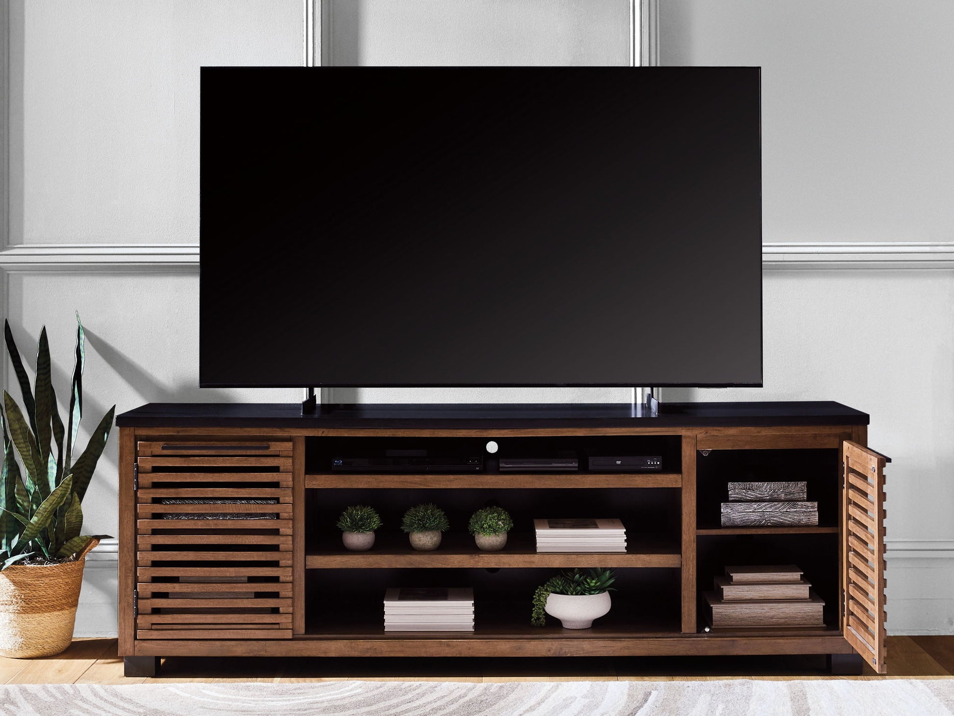 Kallari - TV Stand With Fireplace Option - Hornell Furniture Outlet