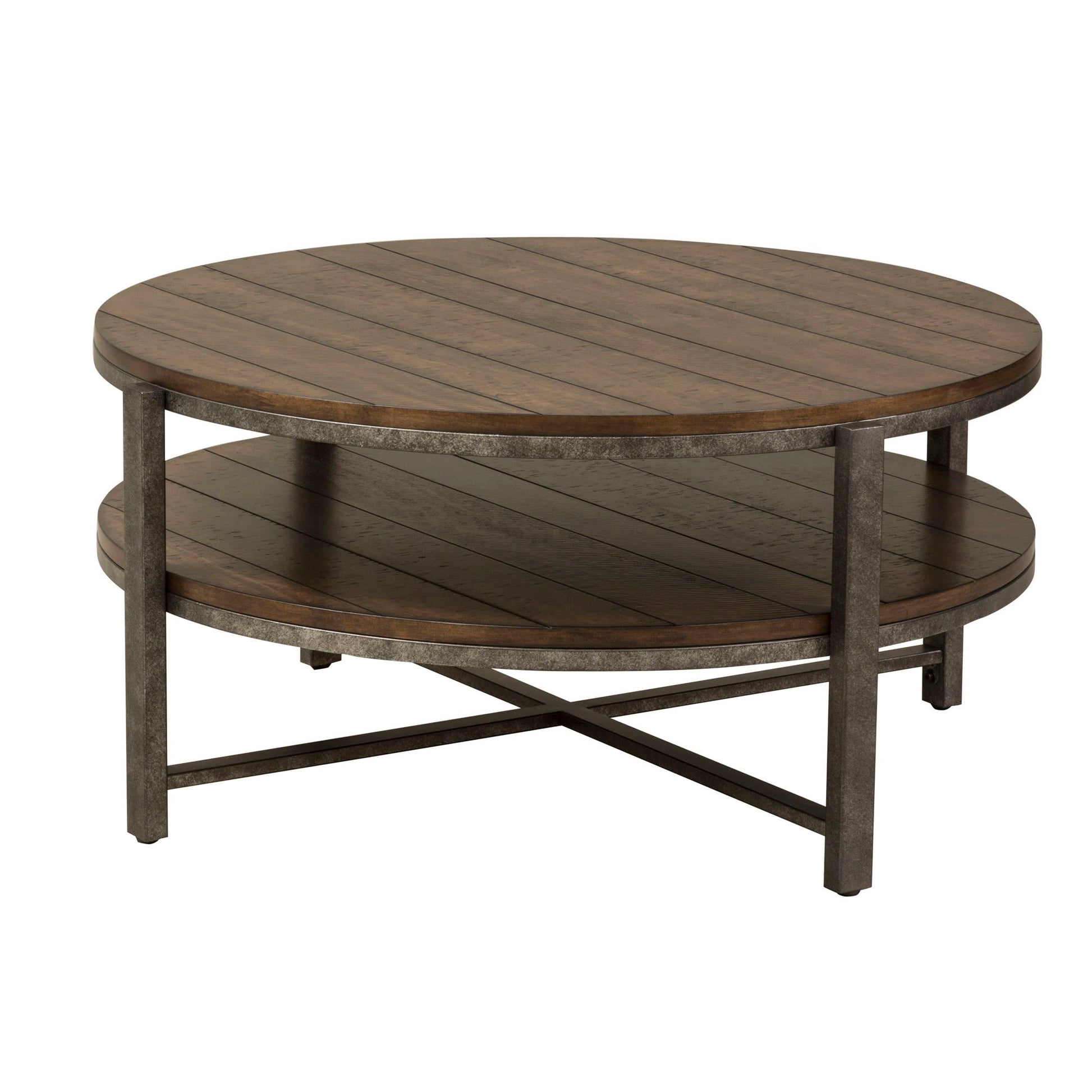 Breckinridge - Round Cocktail Table - Dark Brown - Hornell Furniture Outlet