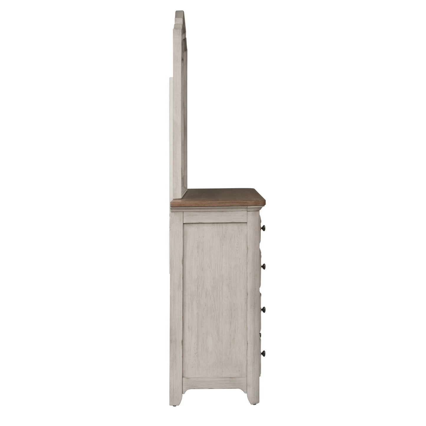 Farmhouse Reimagined - Dresser & Mirror - White - Hornell Furniture Outlet