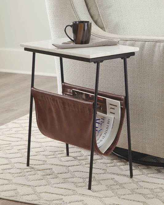 Etanbury - Brown / Black / White - Accent Table - Hornell Furniture Outlet