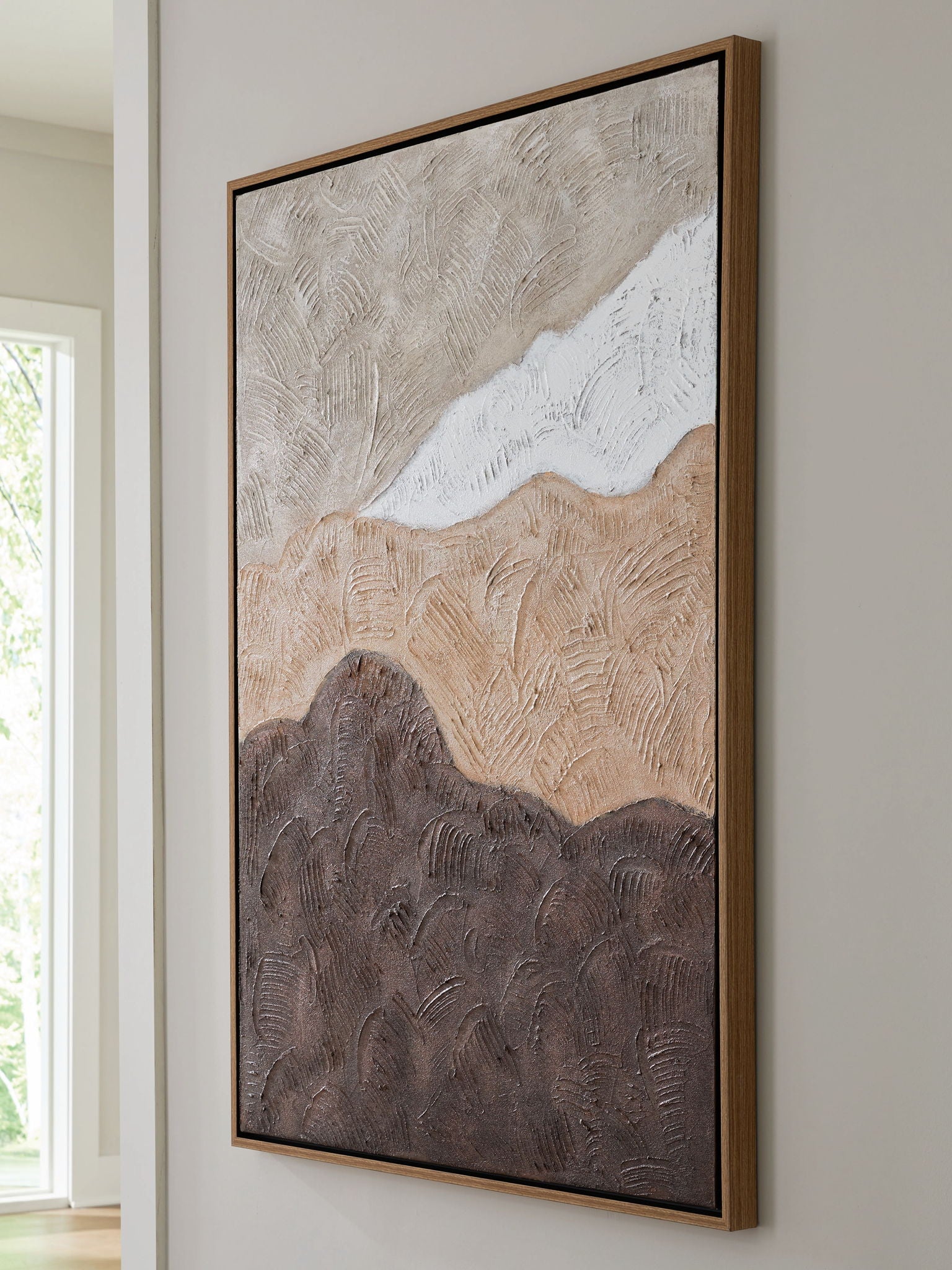 Fanthorne - Tan / Brown / White - Wall Art - Hornell Furniture Outlet