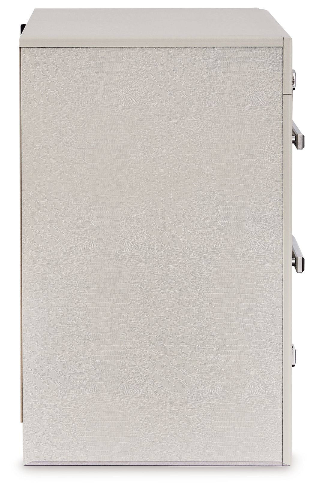 Zyniden - Silver - Two Drawer Night Stand - Hornell Furniture Outlet