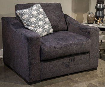 Wryenlynn - Onyx - Chair And A Half - Fabric - Hornell Furniture Outlet