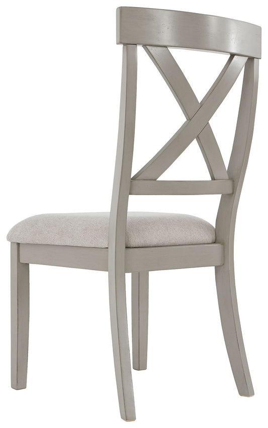 Parellen - Gray - Dining UPH Side Chair (Set of 2) - Hornell Furniture Outlet