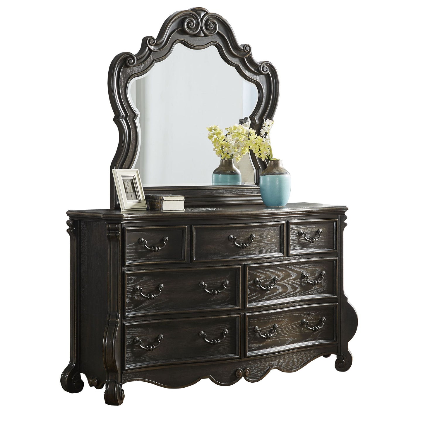 Rhapsody - Dresser And Mirror - Dark Brown - Hornell Furniture Outlet
