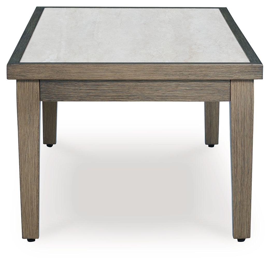 Rainier Ranch - Brown / Beige - Rectangular Cocktail Table - Hornell Furniture Outlet
