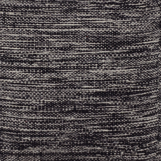 Omari - Square Handwoven Woolen Pouf - Black - Hornell Furniture Outlet