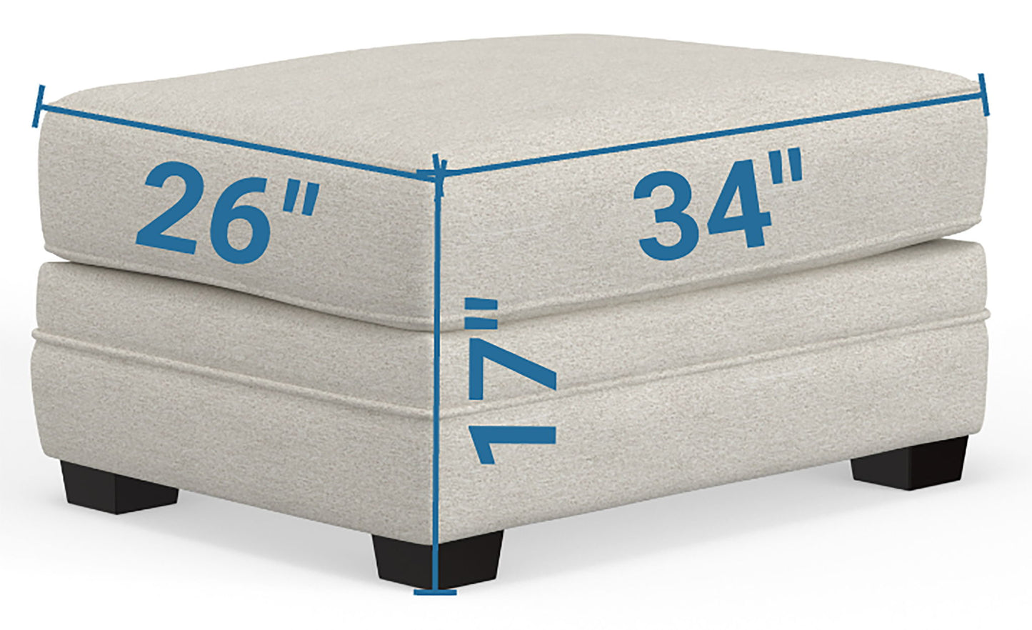 Magnolia - Ottoman - Shell - Hornell Furniture Outlet