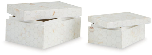 Aldenburg - Cream - Box Set (Set of 2) - Hornell Furniture Outlet