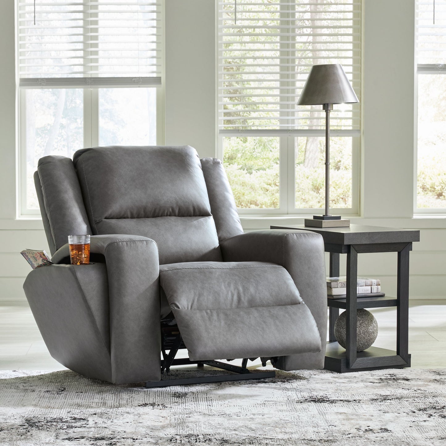 Brixworth - Slate - Zero Wall Recliner - Hornell Furniture Outlet