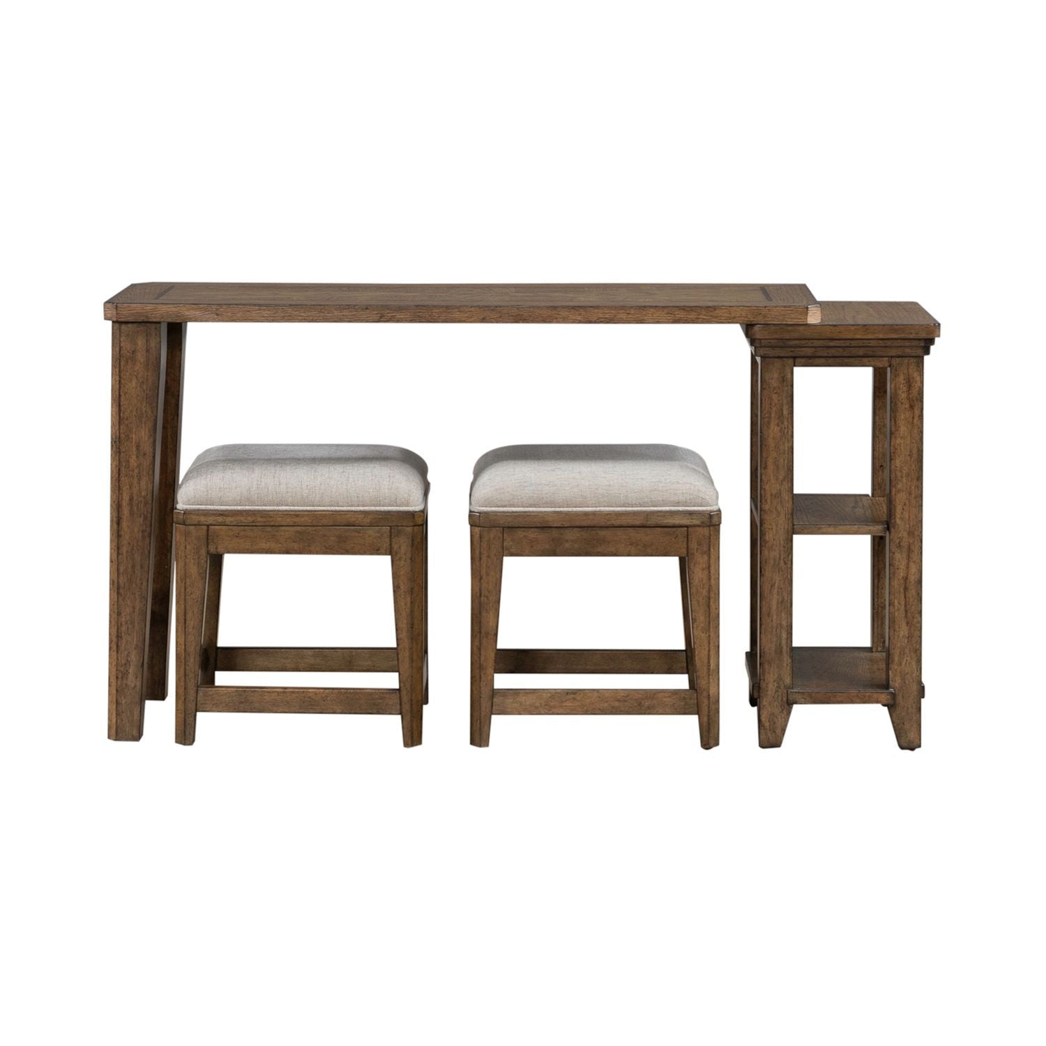Carolina Park - 3 Piece Console Set - Brown - Hornell Furniture Outlet