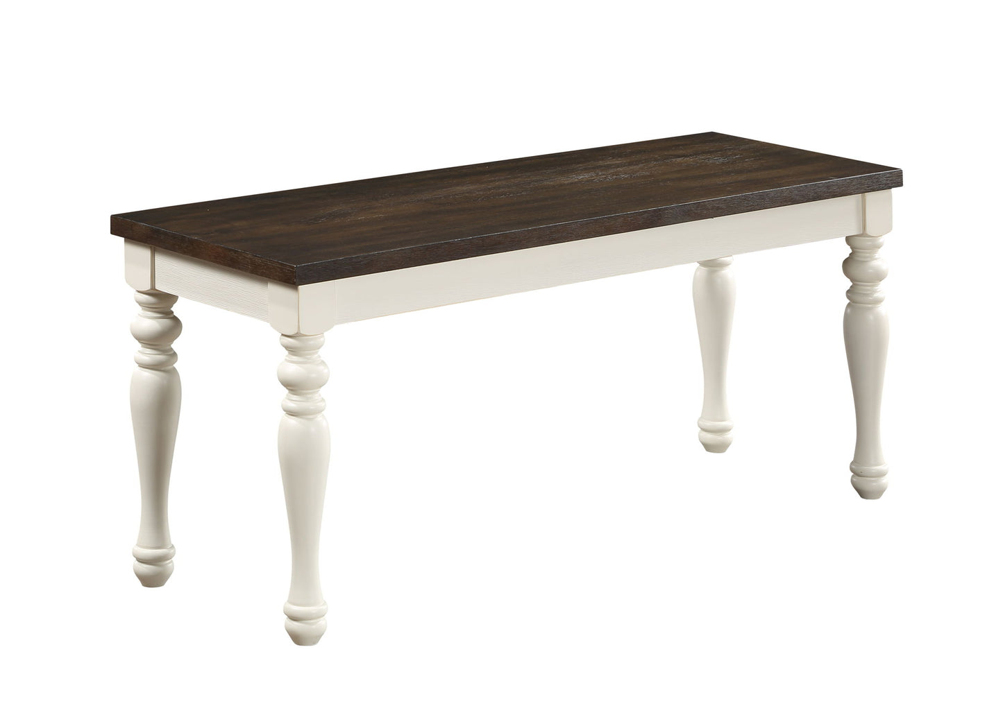 Joanna - Bench - Two Tone - Hornell Furniture Outlet