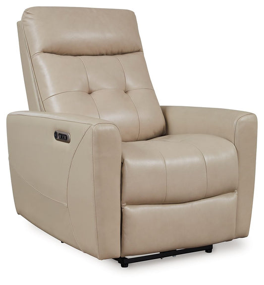 Pisgham - Power Recliner With Adj Headrest - Hornell Furniture Outlet