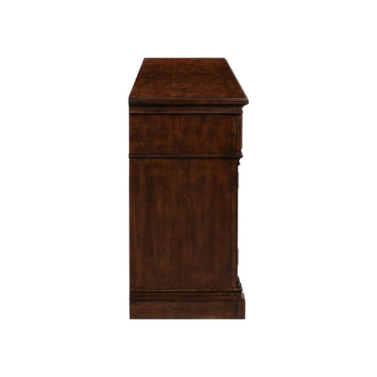 Fireplace TV Consoles - 512 84" Console With Fire FTS - Brown - Hornell Furniture Outlet
