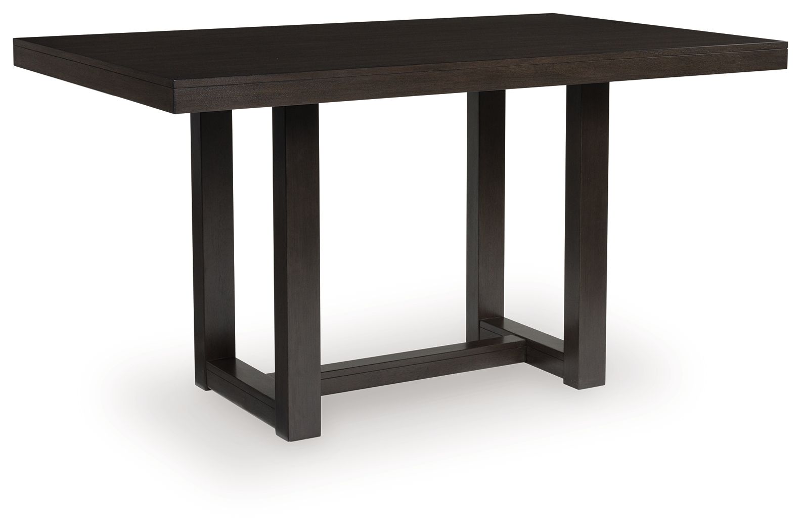 Neymorton - Dark Grayish Brown - 5 Pc. - Rectangular Dining Room Counter Table, 4 Barstools - Hornell Furniture Outlet