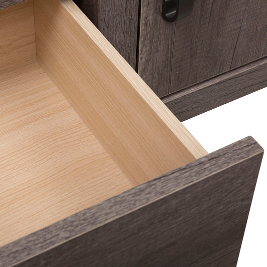 Tanners Creek - Entertainment TV Stand - Dark Gray - Hornell Furniture Outlet