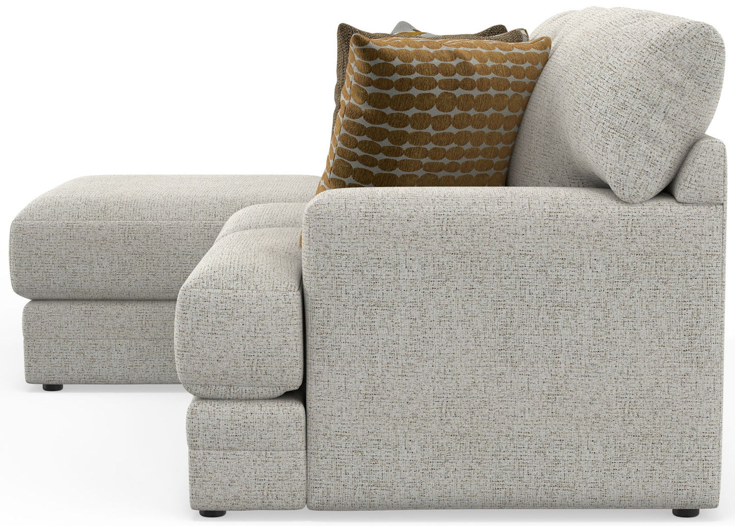Tori - Sectional With Comfort Coil Seating And Accent Pillows Included - Hornell Furniture Outlet