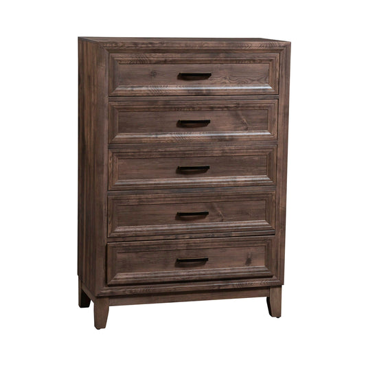 Ridgecrest - 5 Drawer Chest - Light Brown - Hornell Furniture Outlet