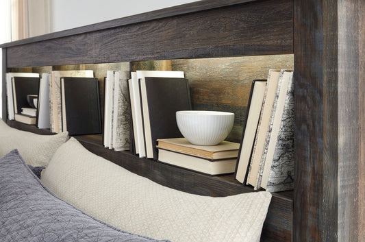Drystan - Bookcase Headboard - Hornell Furniture Outlet