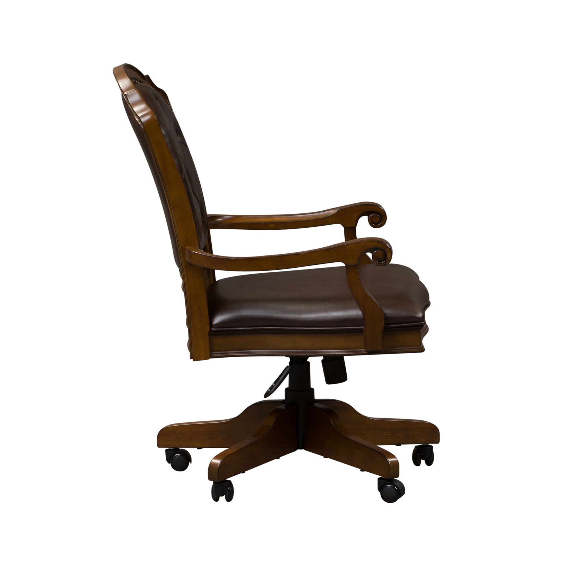 Amelia - Jr Executive Office Chair - Dark Brown - Hornell Furniture Outlet