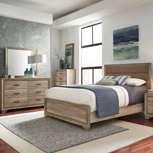 Sun Valley - Upholstered Bed, Dresser & Mirror - Hornell Furniture Outlet