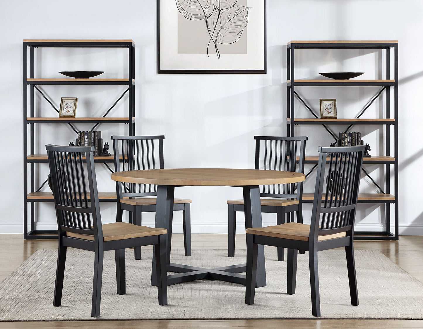 Magnolia - Side Chair (Set of 2) - Black - Hornell Furniture Outlet