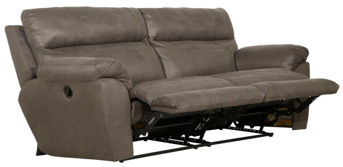 Atlas - Reclining Sofa - Charcoal - Hornell Furniture Outlet