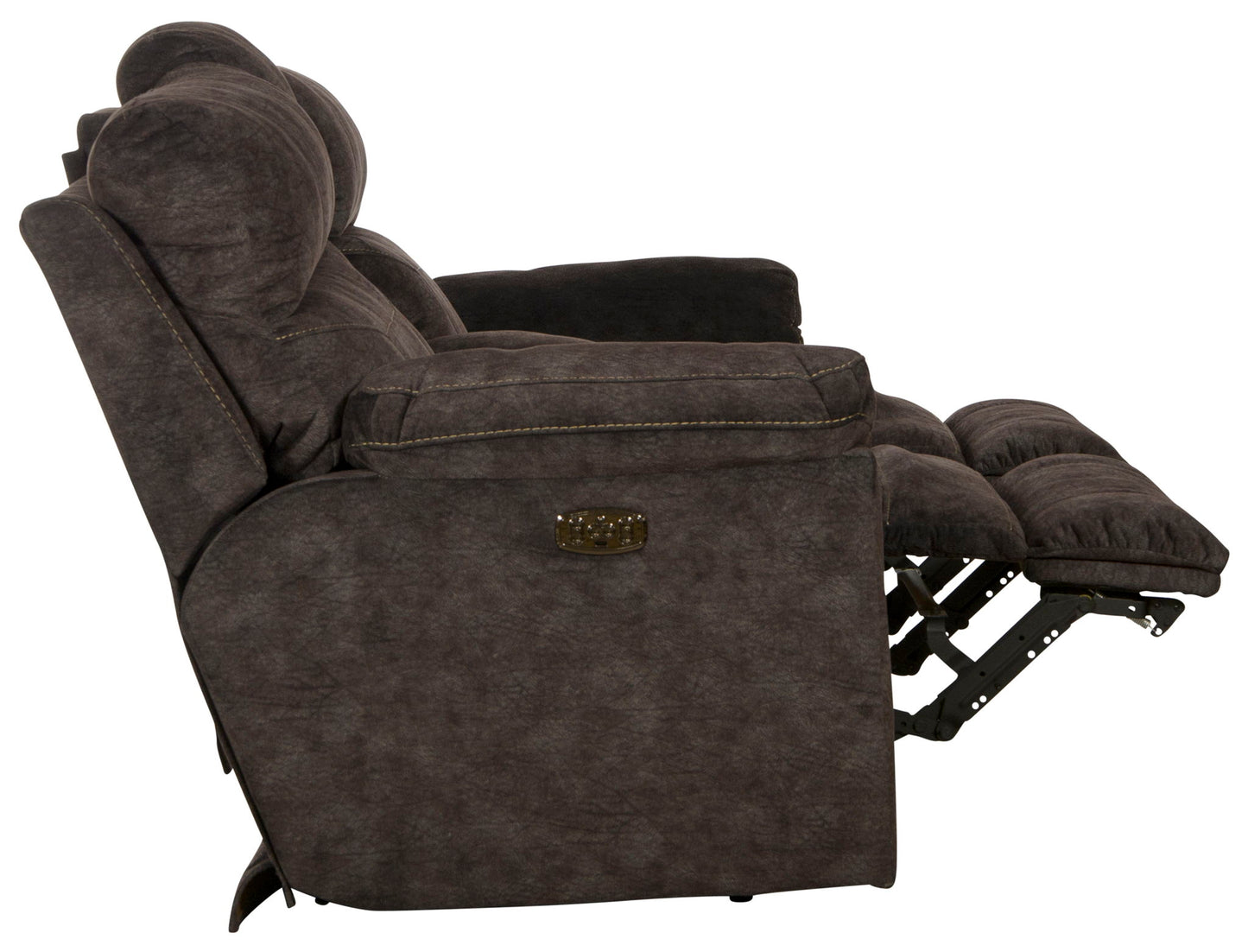 Sedona - Power Hdrst With Lumbar Lay Flat Reclining Console Loveseat With Storage & Cupholders - Hornell Furniture Outlet