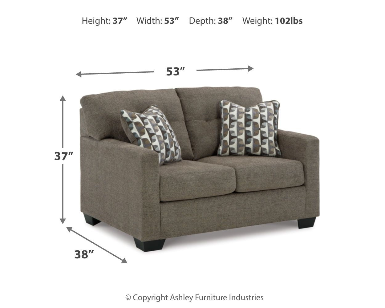 Mahoney - Loveseat - Hornell Furniture Outlet