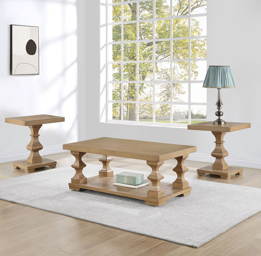Dory - 3 Piece Table Set - Sand - Hornell Furniture Outlet